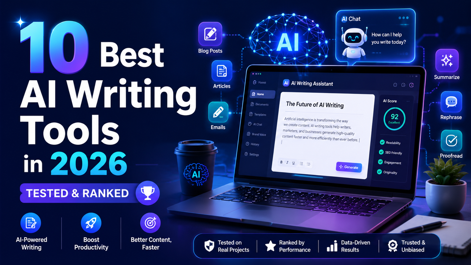 The Best AI Writing Assistants for Bloggers, Marketers, and Businesses